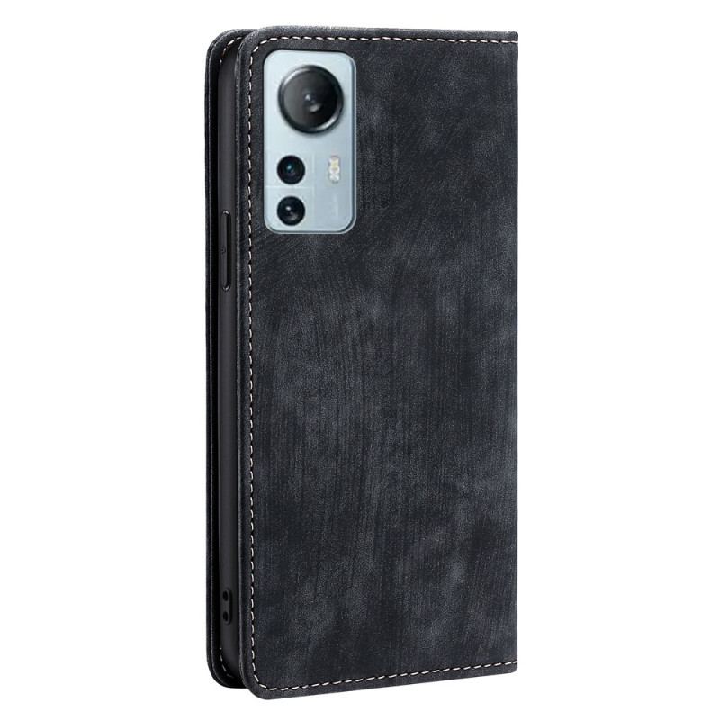 Cover Xiaomi 12 Lite Flip Cover Retro Læder Stil