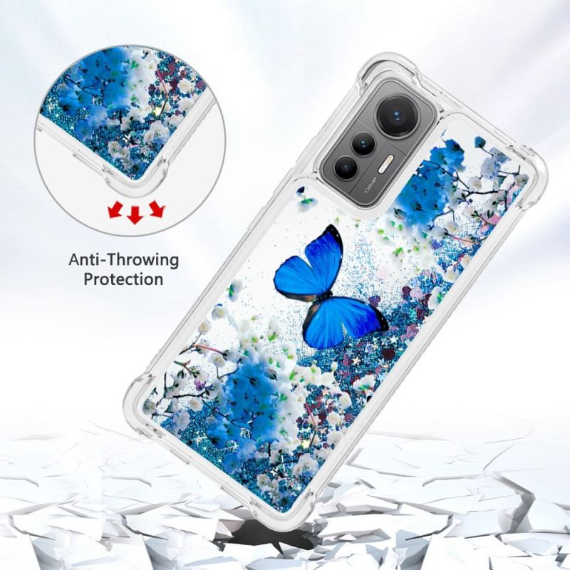 Cover Xiaomi 12 Lite Pailletter Sommerfugle