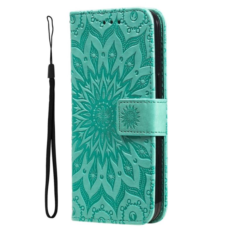 Flip Cover Xiaomi 12 Lite Mandala Sun Med Snor