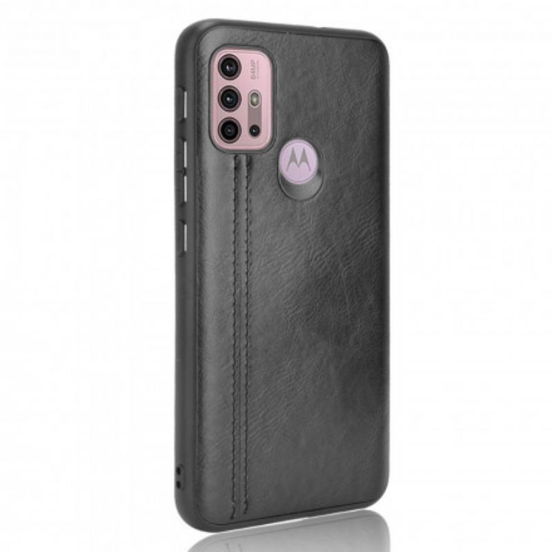 Cover Moto G30 / G10 Couture Lædereffekt