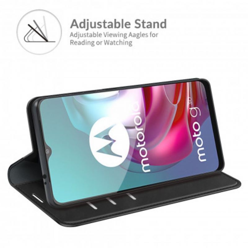 Cover Moto G30 / G10 Flip Cover Silkeblødt Lædereffekt