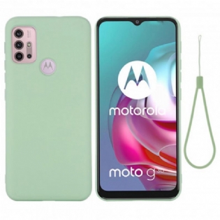 Cover Moto G30 / G10 Flydende Silikone Med Snor