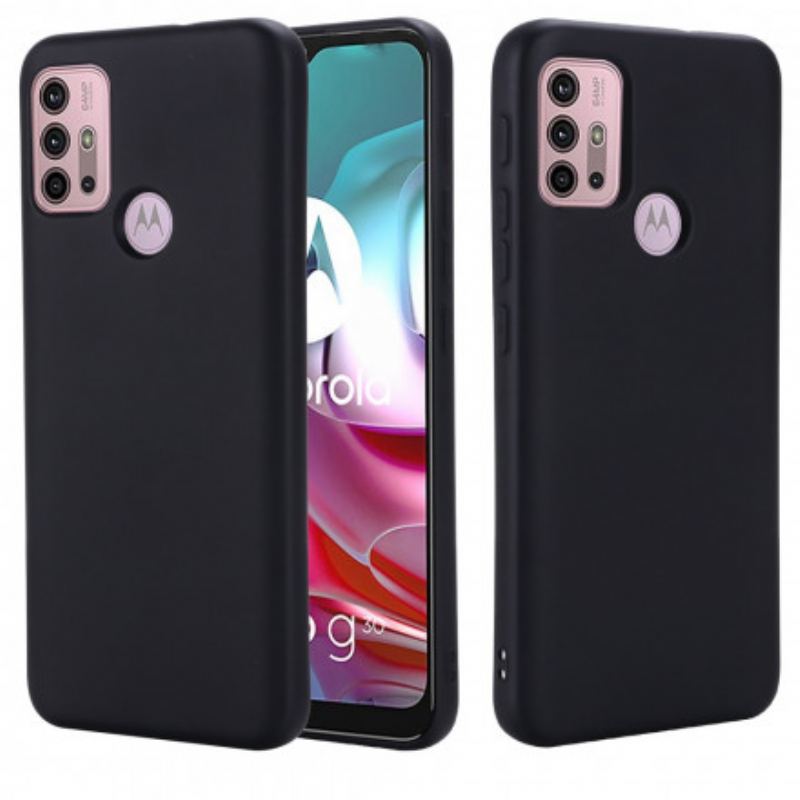 Cover Moto G30 / G10 Flydende Silikone Med Snor