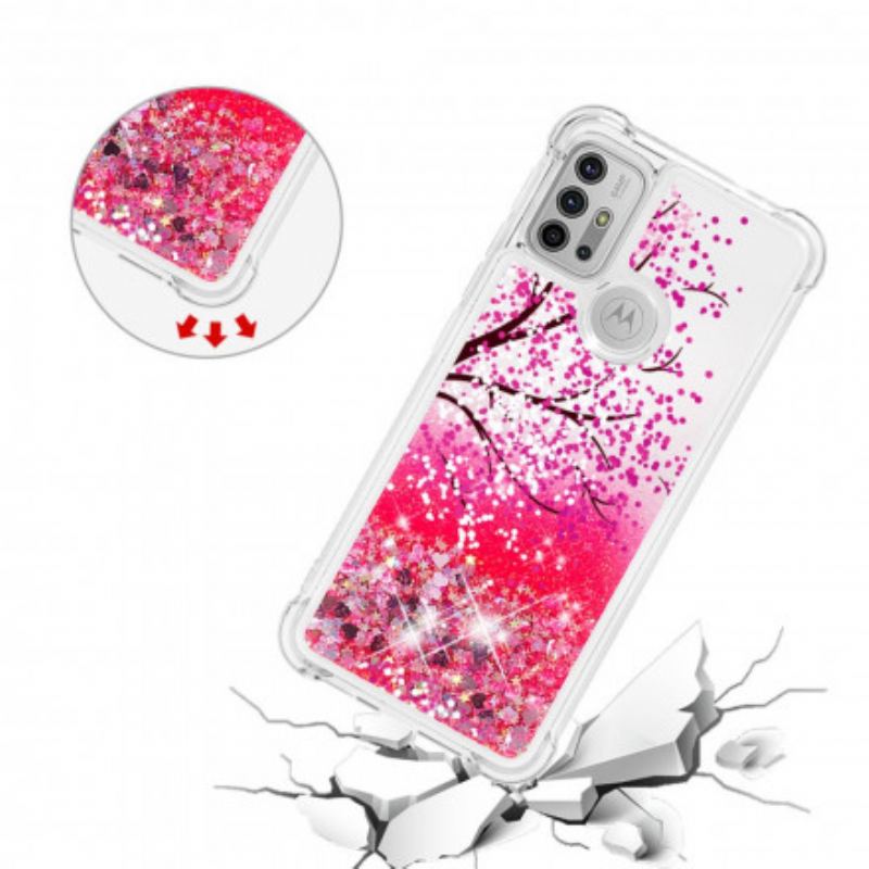 Cover Moto G30 / G10 Glitter Træ