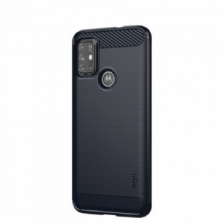 Cover Moto G30 / G10 Mofi Børstet Kulfiber