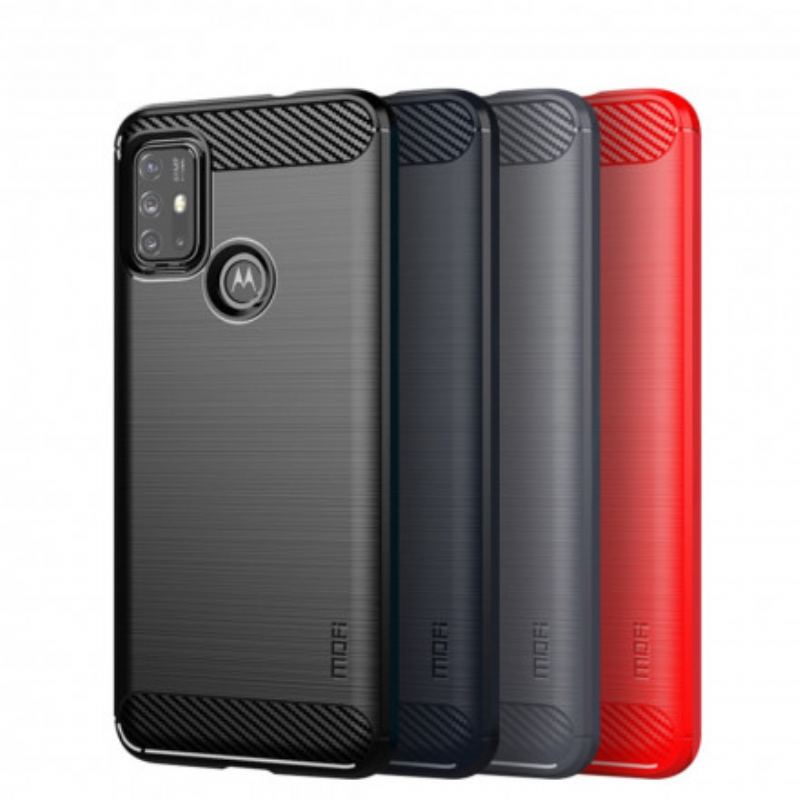 Cover Moto G30 / G10 Mofi Børstet Kulfiber