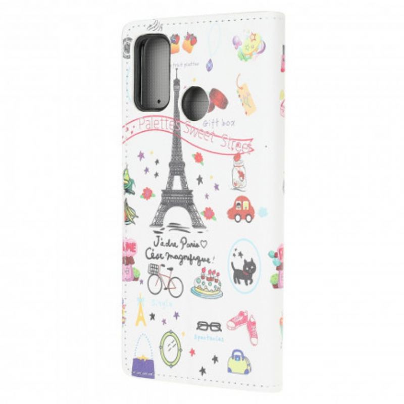 Flip Cover Moto G30 / G10 Jeg Elsker Paris