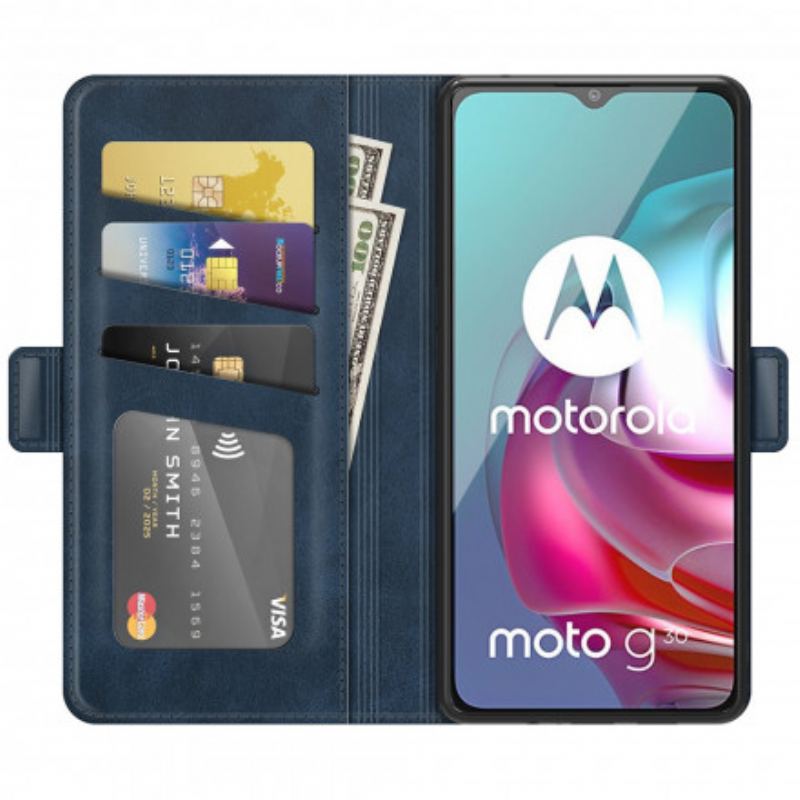 Flip Cover Moto G30 / G10 Læder Cover Dobbelt Klap