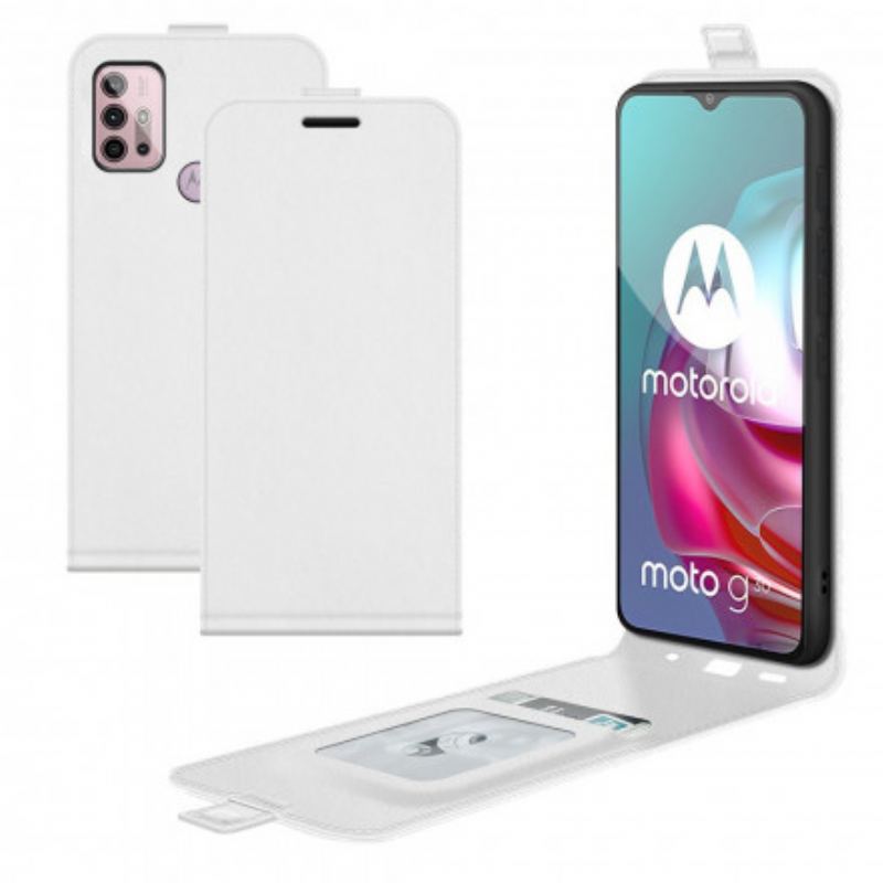 Flip Cover Moto G30 / G10 Læder Cover Lodret Flap Lædereffekt