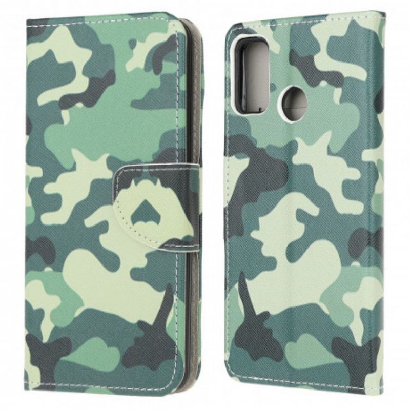 Flip Cover Moto G30 / G10 Militær Camouflage