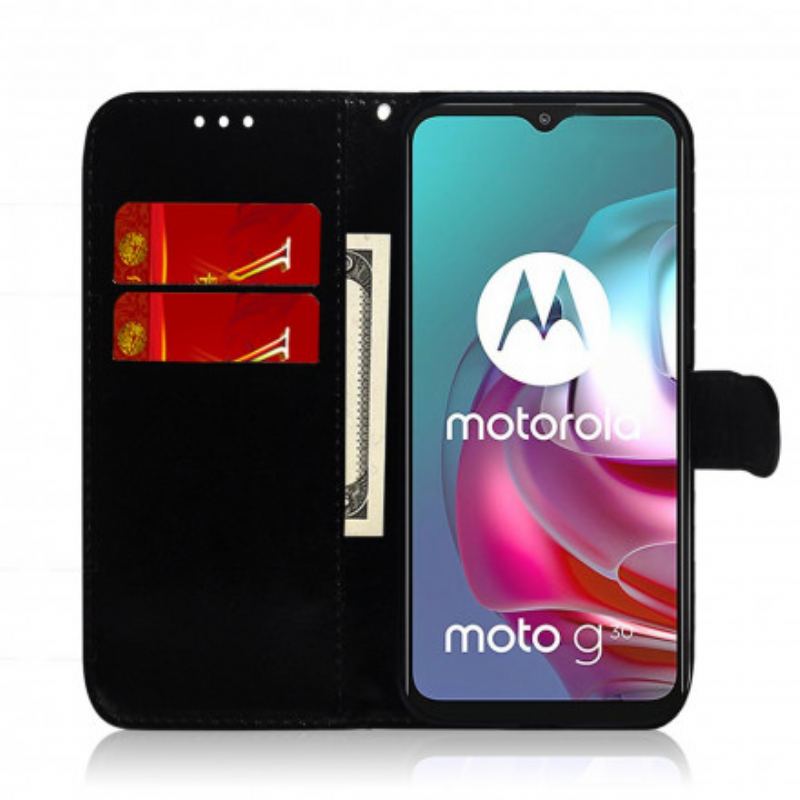 Flip Cover Moto G30 / G10 Spejlcover I Imiteret Læder