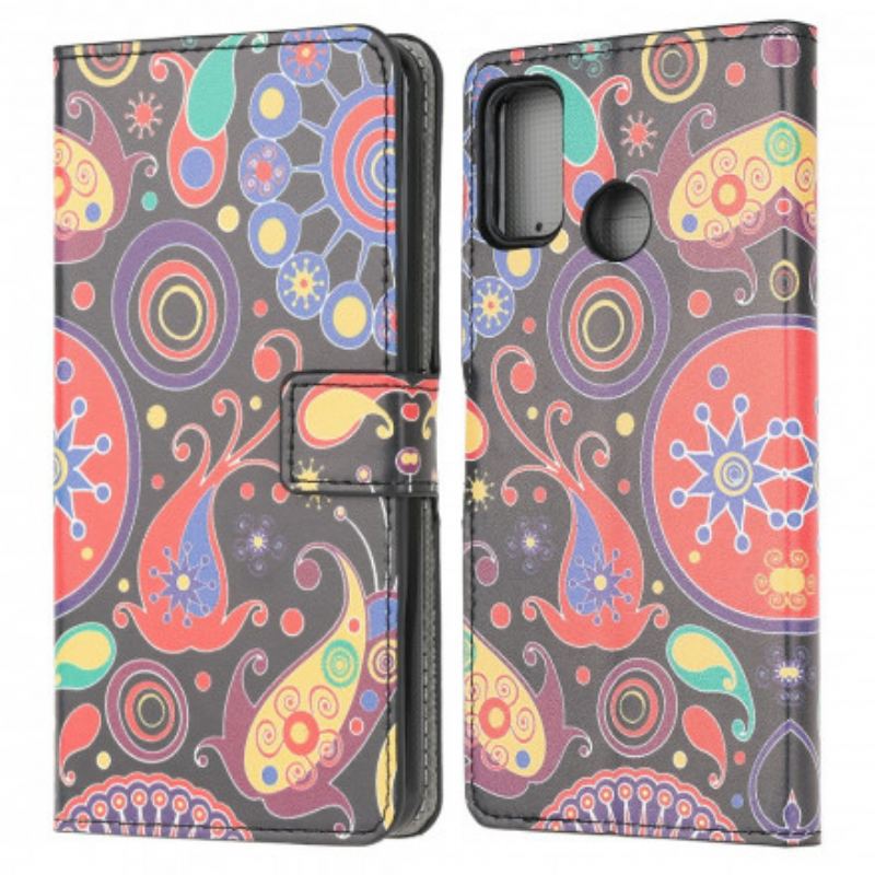 Læder Cover Moto G30 / G10 Galaxy Design