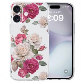 Cover iPhone 16 Gennemsigtige Kantpæoner