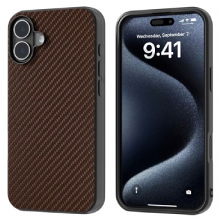 Cover iPhone 16 Telefon Etui Abeel Carbon Fiber Texture