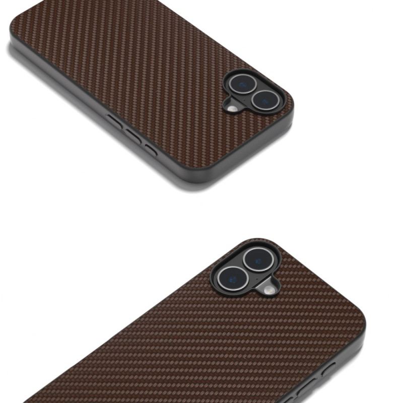 Cover iPhone 16 Telefon Etui Abeel Carbon Fiber Texture