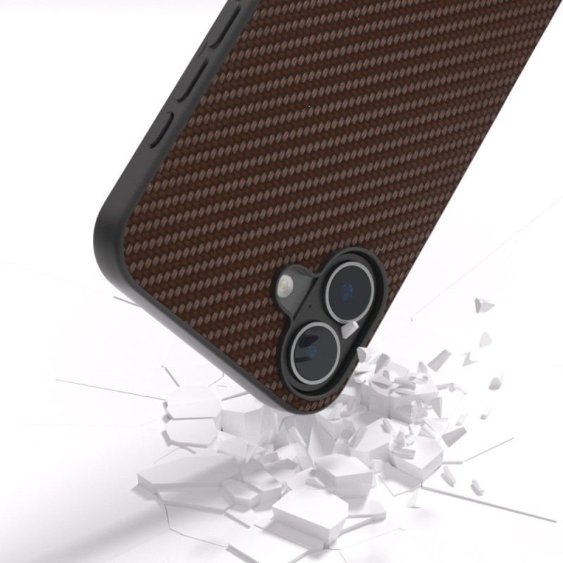 Cover iPhone 16 Telefon Etui Abeel Carbon Fiber Texture