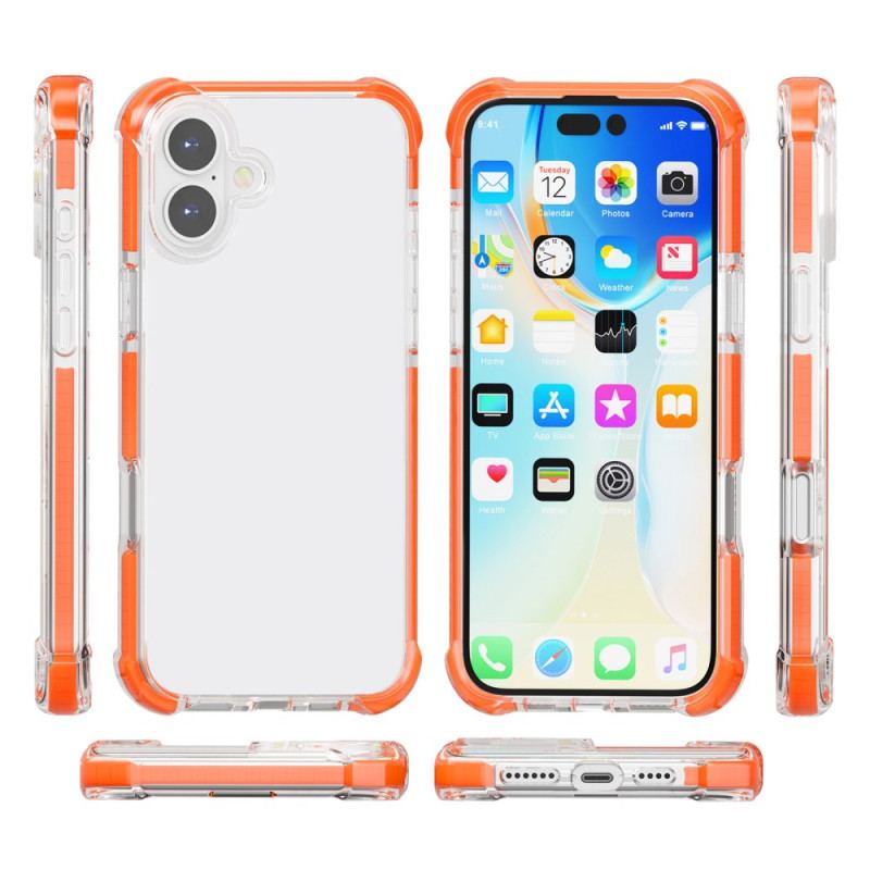 Cover iPhone 16 Telefon Etui Farvede Kanter