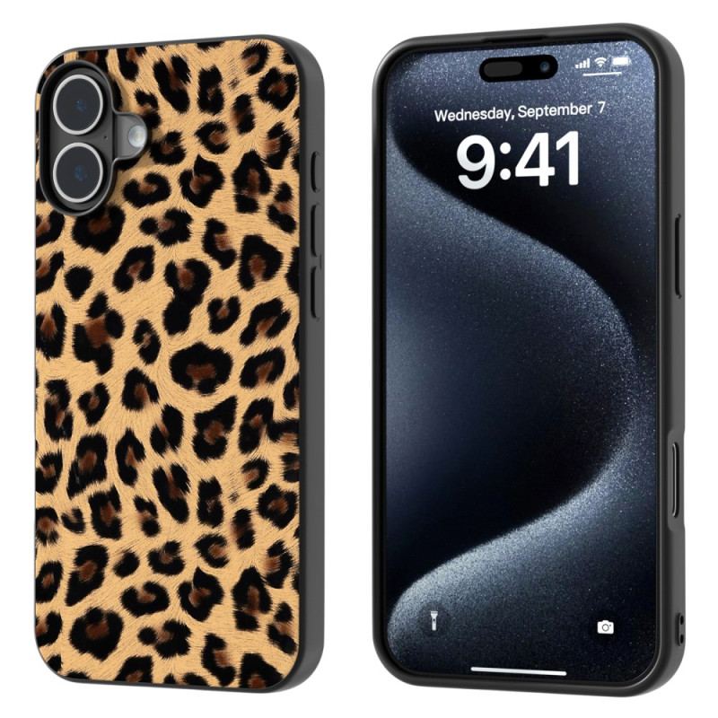 Cover iPhone 16 Telefon Etui Leopardstil