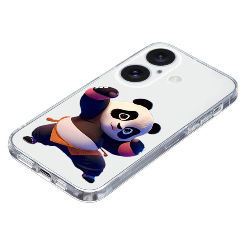 Cover iPhone 16 Transparent Panda Edge