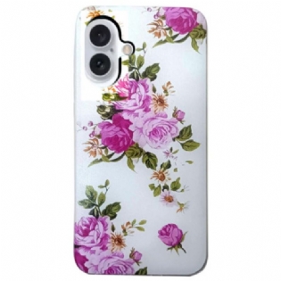 Cover Til iPhone 16 Lyserøde Blomster