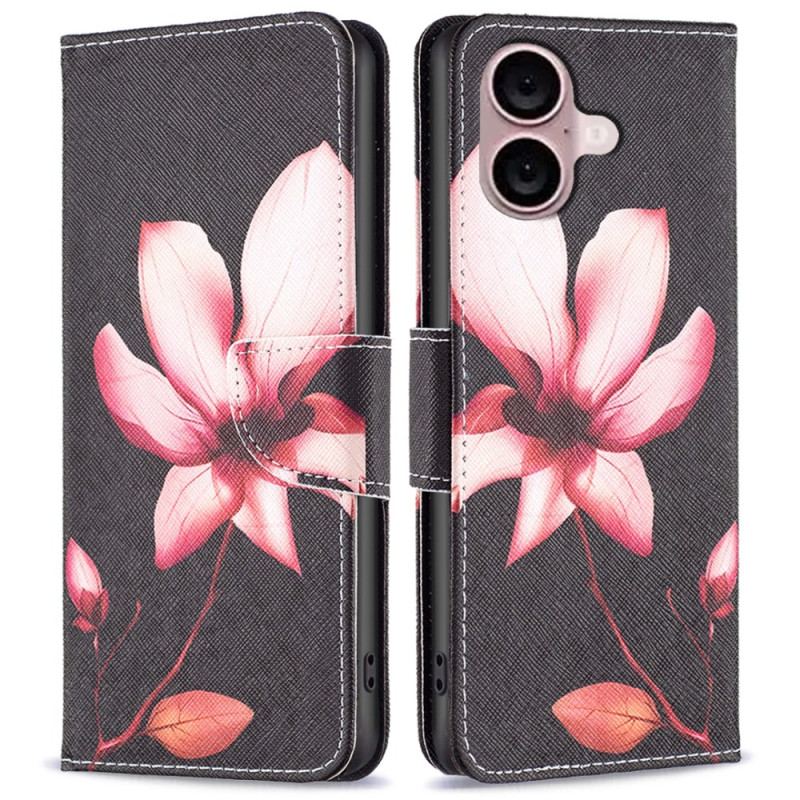 Flip Cover iPhone 16 Lotus