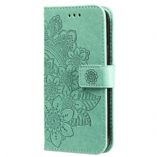 Flip Cover iPhone 16 Mandala Print Med Rem