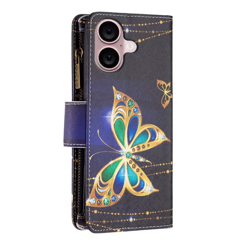 Flip Cover iPhone 16 Precious Butterflies Wallet