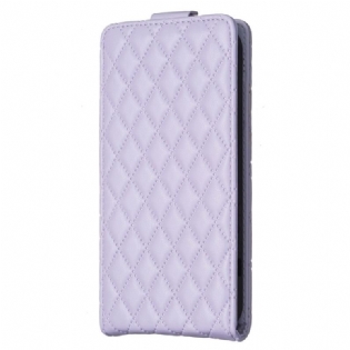 Flip Cover iPhone 16 Quiltet Lodret Flap