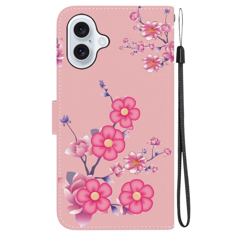 Flip Cover iPhone 16 Sakura-rem