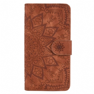 Flip Cover Til iPhone 16 Mandala Ruskindseffekt