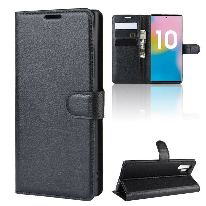 Flip Cover Samsung Galaxy Note 10 Plus Klassiske Farver