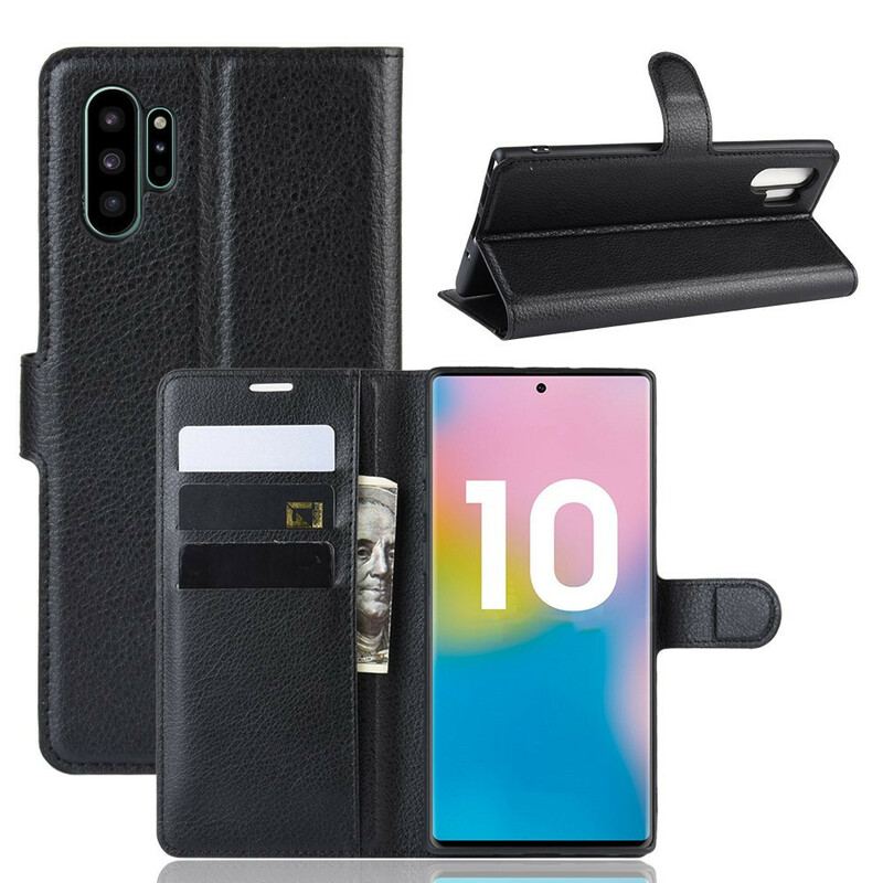 Flip Cover Samsung Galaxy Note 10 Plus Klassiske Farver