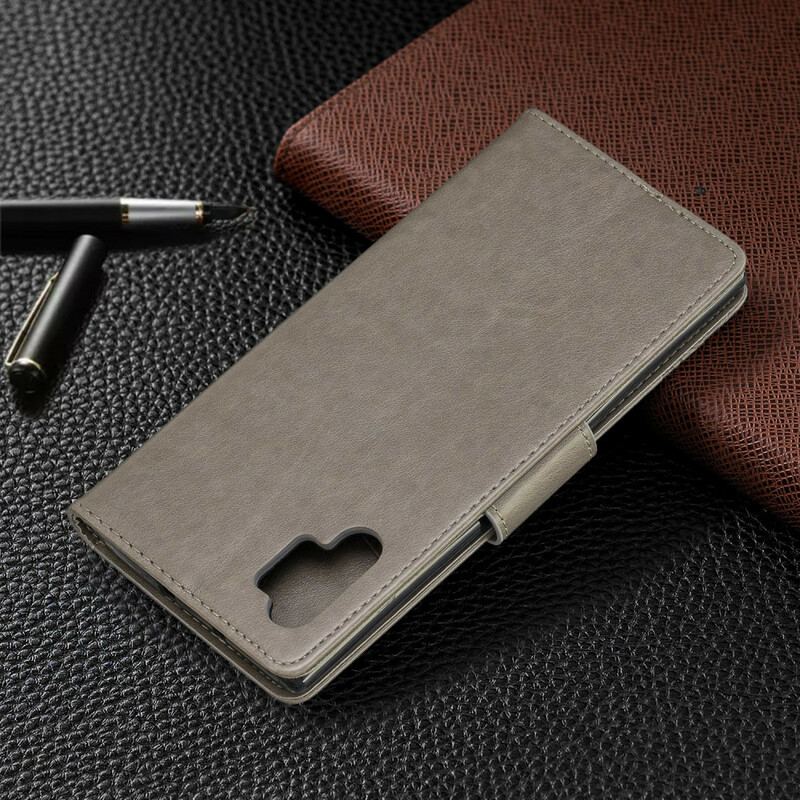 Flip Cover Samsung Galaxy Note 10 Plus Med Snor Storslåede Thong Sommerfugle