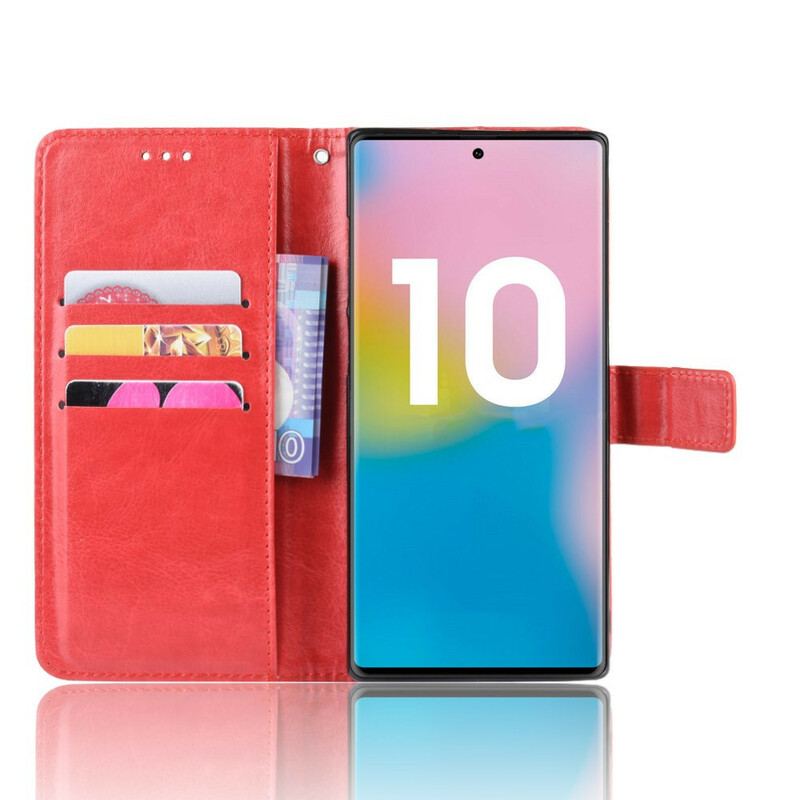 Flip Cover Samsung Galaxy Note 10 Plus Prangende Kunstlæder