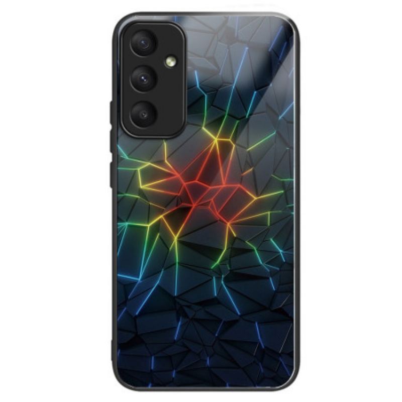 Cover Samsung Galaxy A55 5g Geometrisk Mønster Af Hærdet Glas