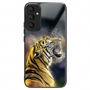 Cover Samsung Galaxy A55 5g Telefon Etui Brølende Tiger I Hærdet Glas