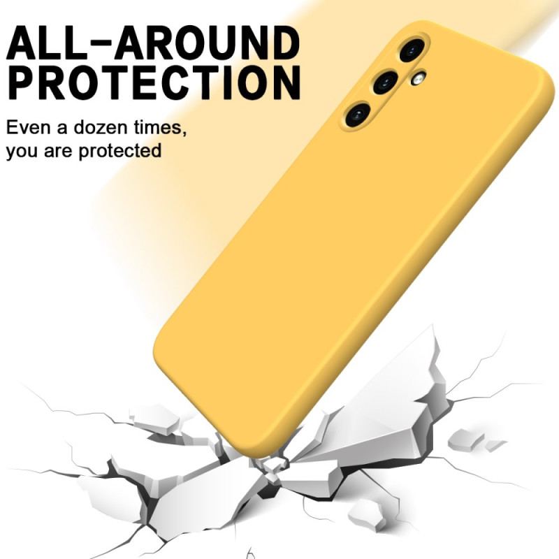 Cover Samsung Galaxy A55 5g Telefon Etui Flydende Silikone Strop