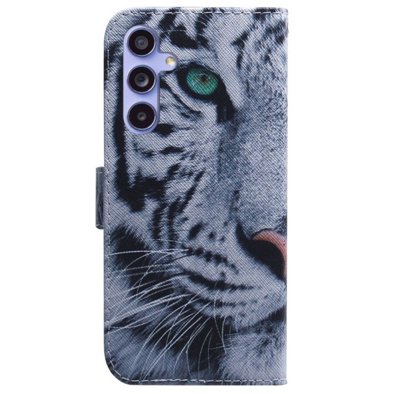 Flip Cover Samsung Galaxy A55 5g Hvid Tiger