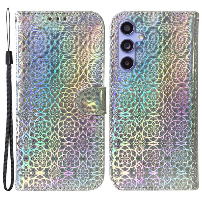 Flip Cover Samsung Galaxy A55 5g Strappy Disco Style