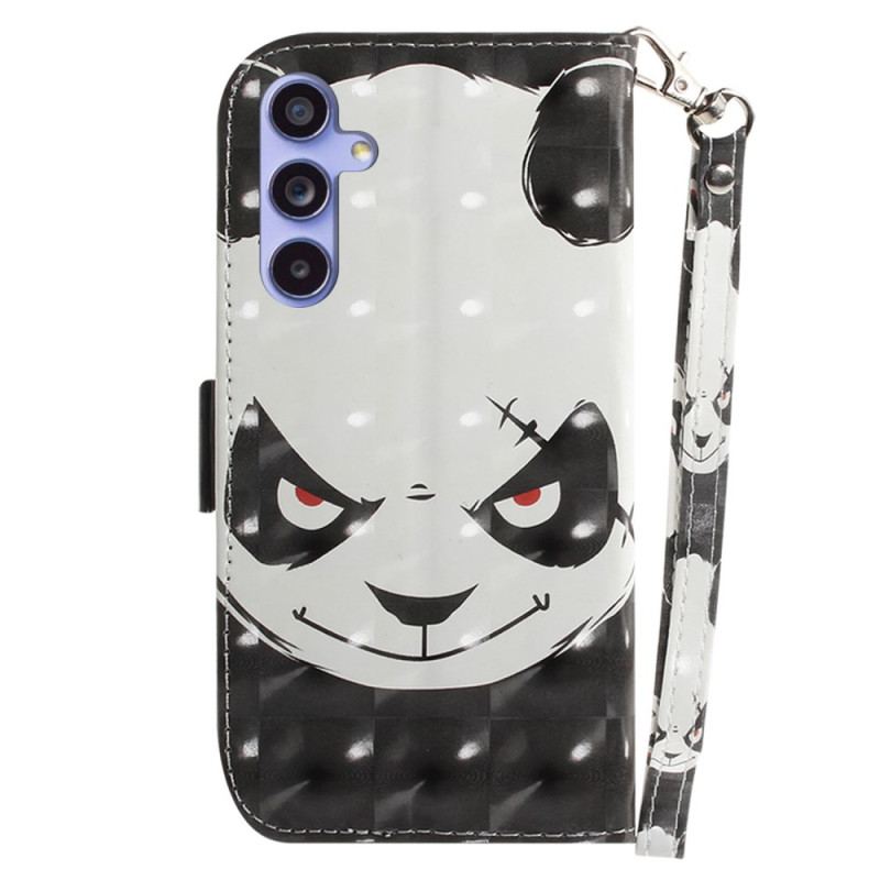 Flip Cover Samsung Galaxy A55 5g Vred Panda Med Rem