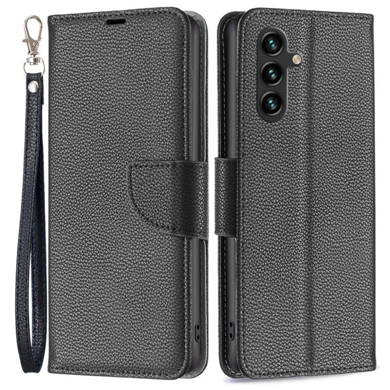 Flip Cover Til Samsung Galaxy A55 5g Litchi Tekstur