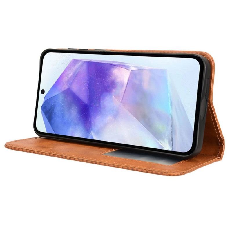 Flip Cover Til Samsung Galaxy A55 5g Retrostil