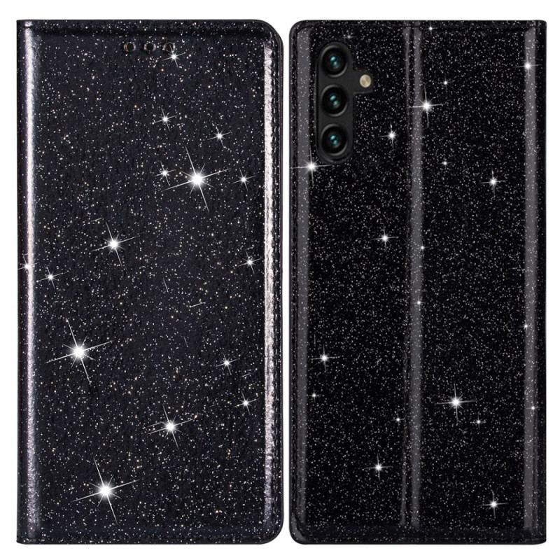 Læder Cover Samsung Galaxy A55 5g Telefon Etui Glitter