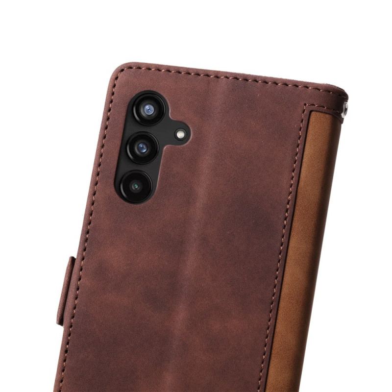 Læder Cover Samsung Galaxy A55 5g Telefon Etui Retro Tegnebog