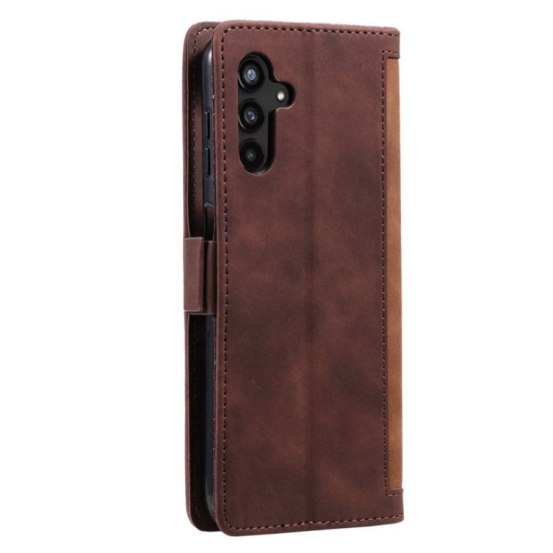 Læder Cover Samsung Galaxy A55 5g Telefon Etui Retro Tegnebog