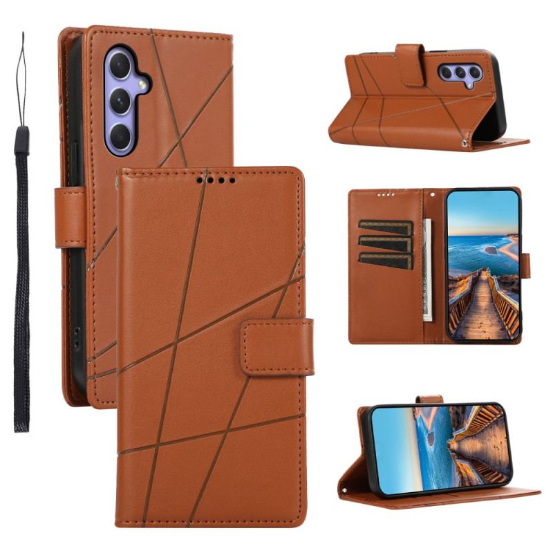 Læder Cover Samsung Galaxy A55 5g Telefon Etui Stropliner