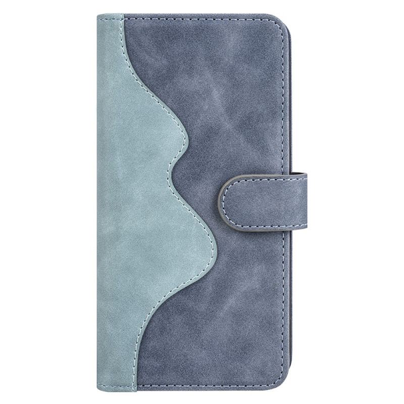 Læder Cover Samsung Galaxy A55 5g Telefon Etui Tofarvet Design