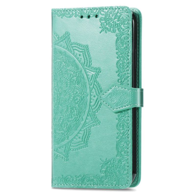 Flip Cover Google Pixel 7 Med Snor Strappy Retro Mandala