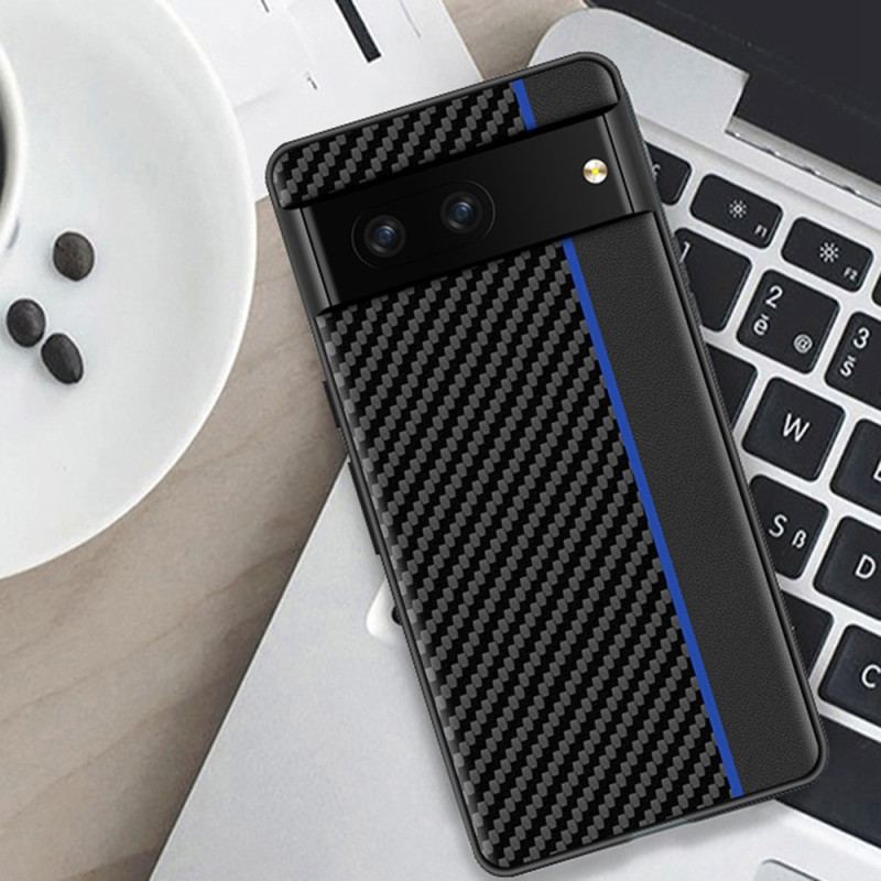 Mobilcover Google Pixel 7 Carbon Fiber Line