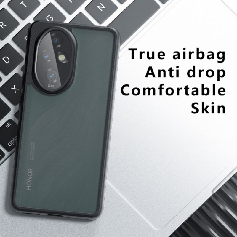 Cover Honor 200 Pro Telefon Etui Gennemsigtig Sort